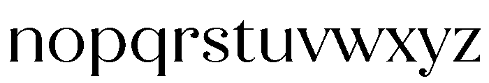 Quiche Flare Regular Font LOWERCASE