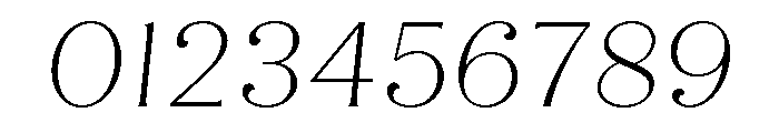 Quiche Flare Thin Italic Font OTHER CHARS