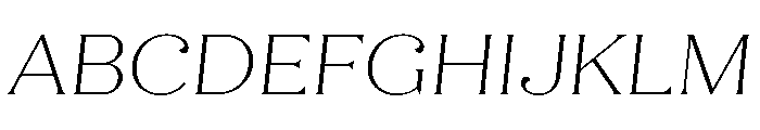 Quiche Flare Thin Italic Font UPPERCASE