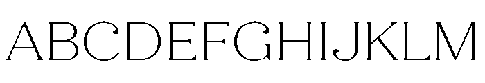 Quiche Flare Thin Font UPPERCASE
