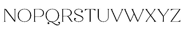 Quiche Flare Thin Font UPPERCASE
