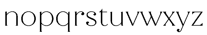 Quiche Flare Thin Font LOWERCASE