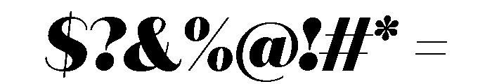 Quiche Sans Black Italic Font OTHER CHARS