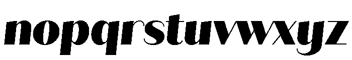 Quiche Sans Black Italic Font LOWERCASE