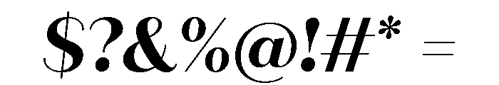 Quiche Sans Bold Italic Font OTHER CHARS