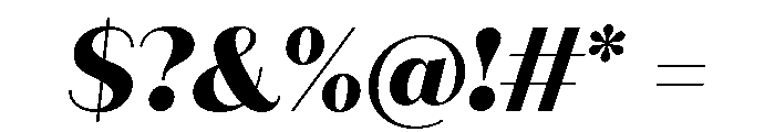 Quiche Sans Extra Bold Italic Font OTHER CHARS