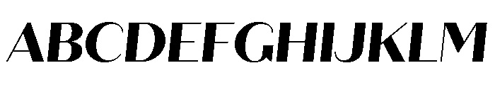 Quiche Sans Extra Bold Italic Font UPPERCASE