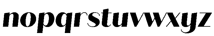 Quiche Sans Extra Bold Italic Font LOWERCASE