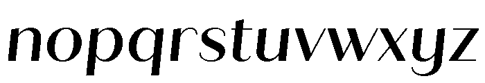 Quiche Sans Medium Italic Font LOWERCASE