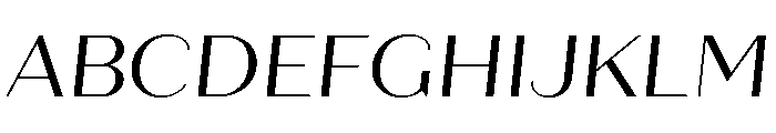 Quiche Sans Regular Italic Font UPPERCASE