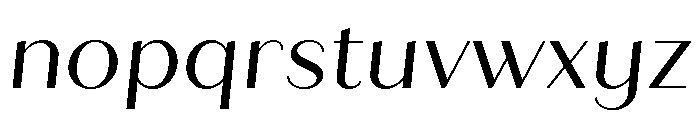 Quiche Sans Regular Italic Font LOWERCASE