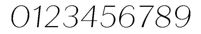 Quiche Sans Thin Italic Font OTHER CHARS