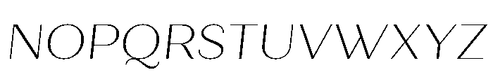 Quiche Sans Thin Italic Font UPPERCASE