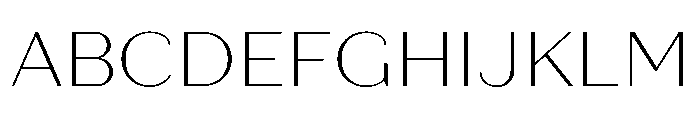 Quiche Sans Thin Font UPPERCASE