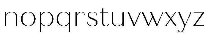 Quiche Sans Thin Font LOWERCASE