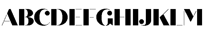 Quiche Stencil Black Font UPPERCASE