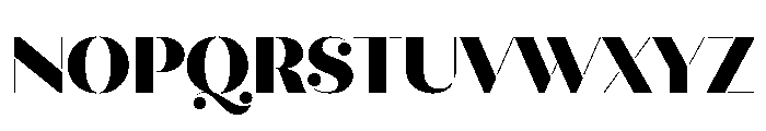 Quiche Stencil Black Font UPPERCASE