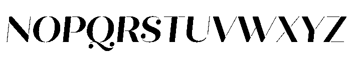 Quiche Stencil Bold Italic Font UPPERCASE