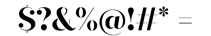 Quiche Stencil Bold Font OTHER CHARS