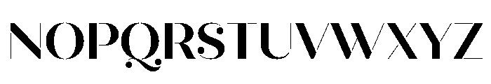 Quiche Stencil Bold Font UPPERCASE