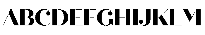 Quiche Stencil Extra Bold Font UPPERCASE