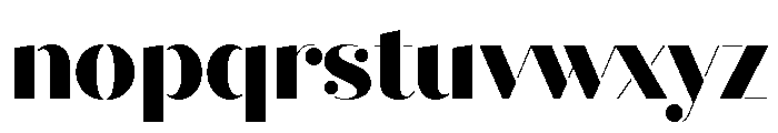 Quiche Stencil Extra Bold Font LOWERCASE