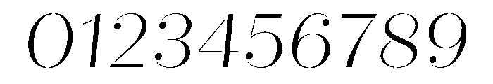 Quiche Stencil Light Italic Font OTHER CHARS