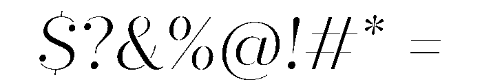 Quiche Stencil Light Italic Font OTHER CHARS