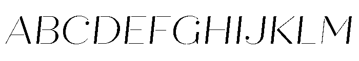 Quiche Stencil Light Italic Font UPPERCASE