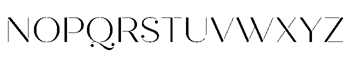 Quiche Stencil Light Font UPPERCASE