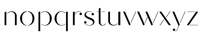 Quiche Stencil Light Font LOWERCASE