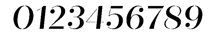 Quiche Stencil Medium Italic Font OTHER CHARS