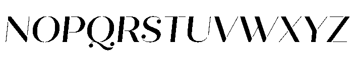 Quiche Stencil Medium Italic Font UPPERCASE