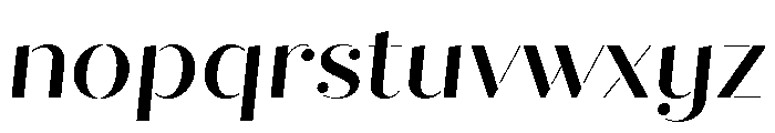 Quiche Stencil Medium Italic Font LOWERCASE