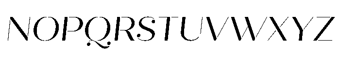 Quiche Stencil Regular Italic Font UPPERCASE