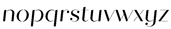 Quiche Stencil Regular Italic Font LOWERCASE