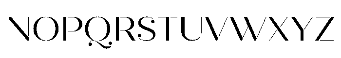 Quiche Stencil Regular Font UPPERCASE