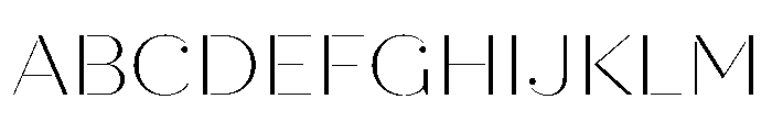 Quiche Stencil Thin Font UPPERCASE