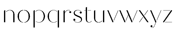 Quiche Stencil Thin Font LOWERCASE