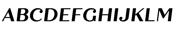 Quiche Text Bold Italic Font UPPERCASE