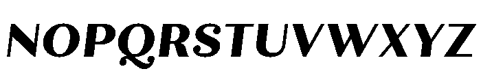 Quiche Text Extra Bold Italic Font UPPERCASE