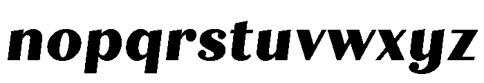 Quiche Text Extra Bold Italic Font LOWERCASE