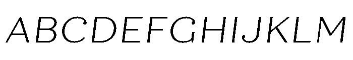 Quiche Text Light Italic Font UPPERCASE