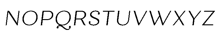 Quiche Text Light Italic Font UPPERCASE