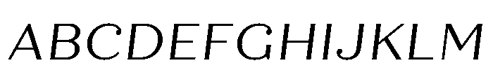 Quiche Text Regular Italic Font UPPERCASE