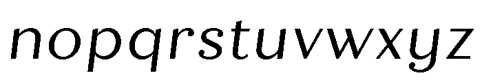 Quiche Text Regular Italic Font LOWERCASE