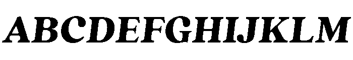 Quincy Black Italic Font UPPERCASE