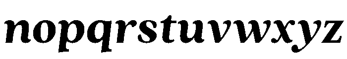 Quincy Black Italic Font LOWERCASE