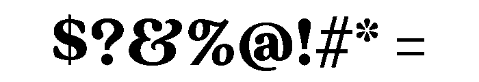 Quincy Black Font OTHER CHARS