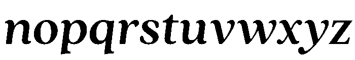 Quincy Bold Italic Font LOWERCASE